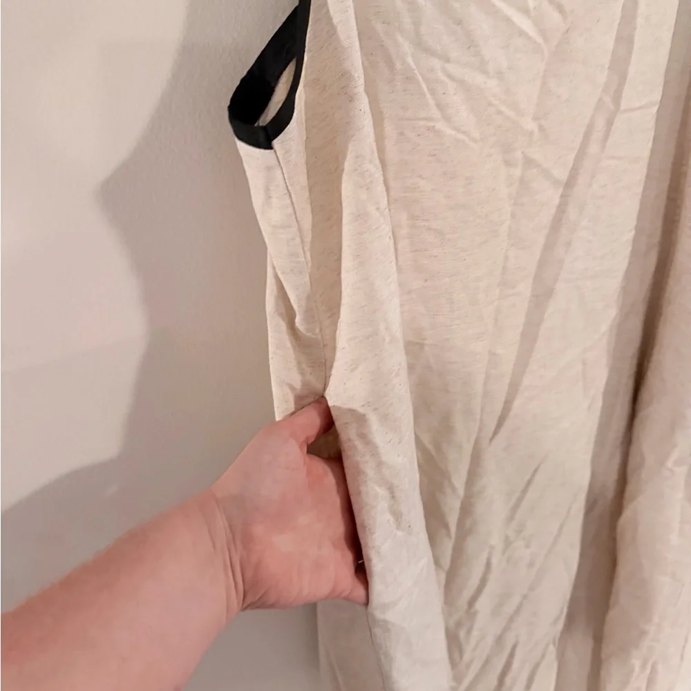 Viral Elegant Cream linen Maxi Dress - Picture 10 of 13